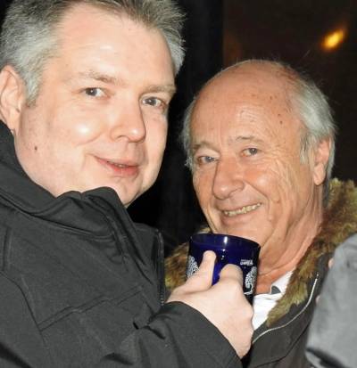 Beim Plausch belauscht: Dr. Michael Patzelt und ich.